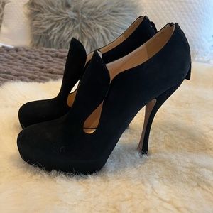 Prada Black Mule Heel (40)